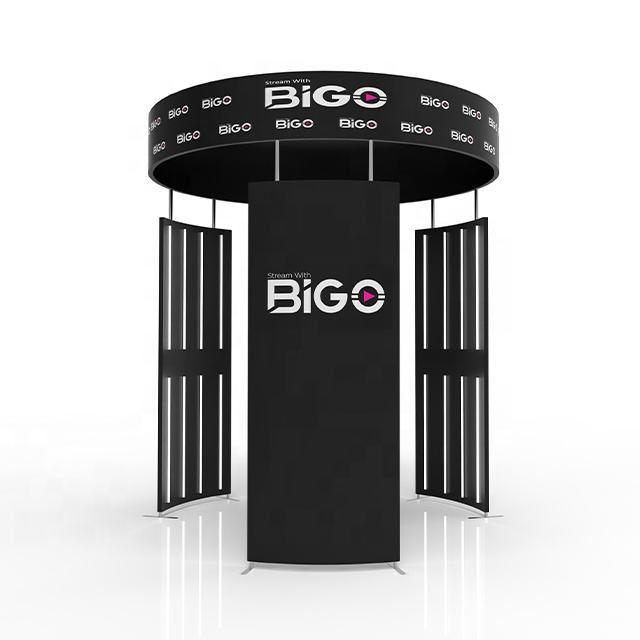 Artibooth 360 Photo Booth Overhead Enclosure Backdrop – 24 LED Lights, Aluminum, Custom Logo, 30-Min Install - Image 2