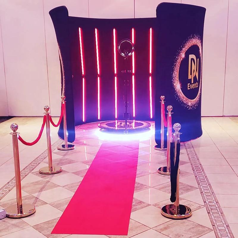 360 Photo Booth Curved LED Backdrop Enclosure – 8×8ft/10×8ft, Aluminum, 48H Dispatch - Image 4