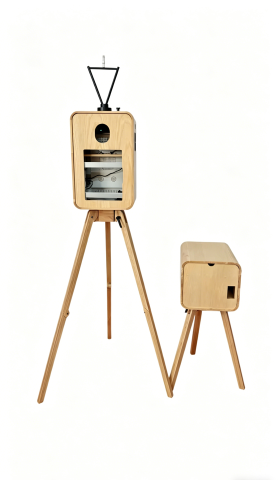 Artibooth Wood Printer Stand for DNP620/RX1/HITI P525L – 360 Photo Booth Selfie Enclosure - Image 4