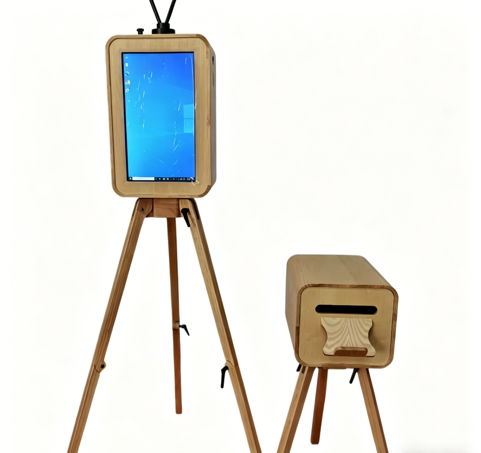 Artibooth Wood Printer Stand for DNP620/RX1/HITI P525L – 360 Photo Booth Selfie Enclosure - Image 3