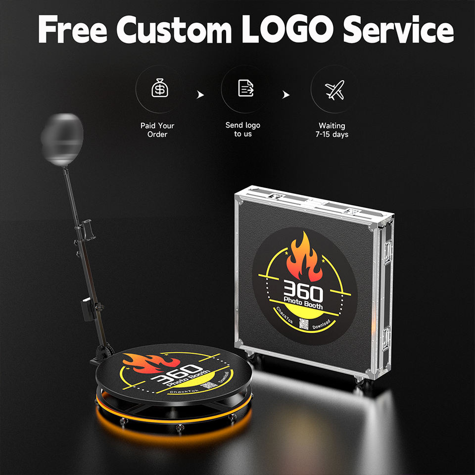 Artibooth USA Local Stock 360 Photo Booth – 57–115cm, 250kg, Custom Logo, 5-Year Warranty - Image 4
