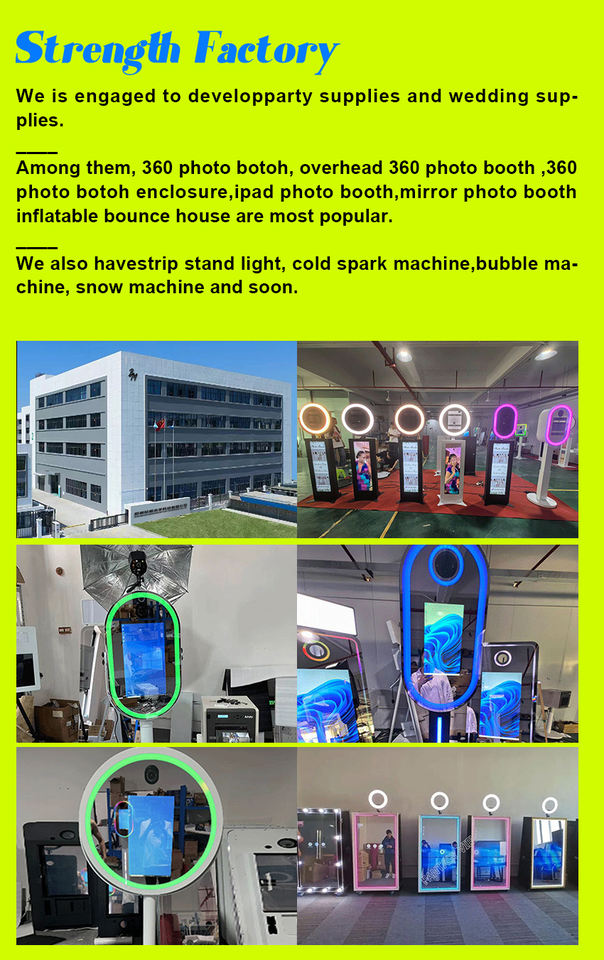 Infinity Mirror Photo Booth Station – Wooden & Tempered Glass, 350kg Load, Camera/iPad/GoPro - Image 6
