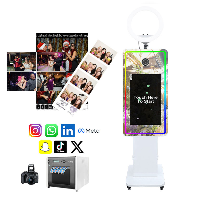 Kingsun 21.5" Touchscreen Mirror Photo Booth – GIF, Video Recording, DSLR Compatible, FREE Shipping - Image 4