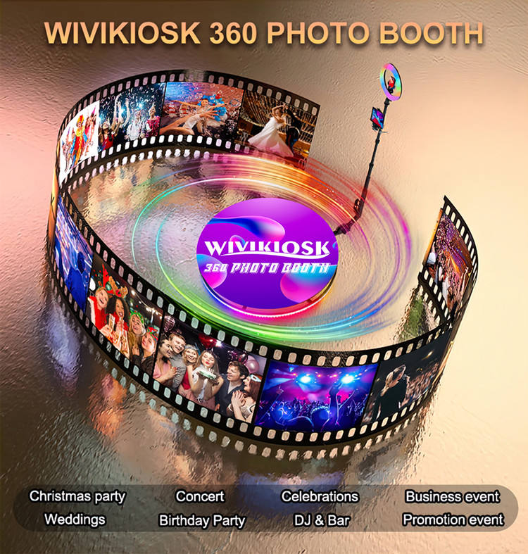 Artibooth 360 Photo Booth Platform – 68–115cm Metal, 350kg Load, Wi-Fi Remote, CE Certified - Image 3