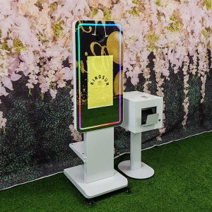 Kingsun 21.5" Touchscreen Mirror Photo Booth – GIF, Video Recording, DSLR Compatible, FREE Shipping