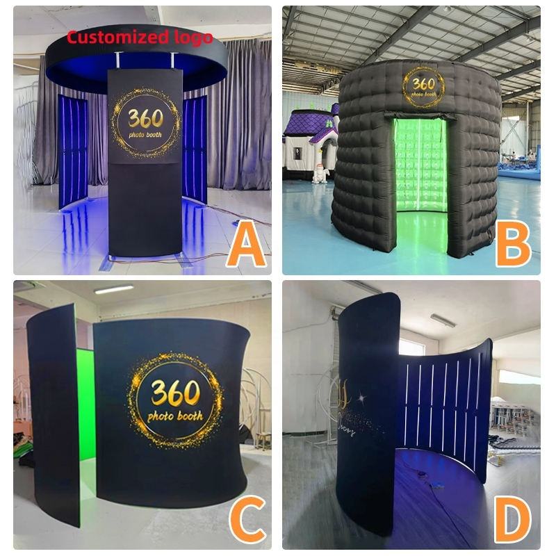 360 Photo Booth Curved LED Backdrop Enclosure – 8×8ft/10×8ft, Aluminum, 48H Dispatch - Image 5
