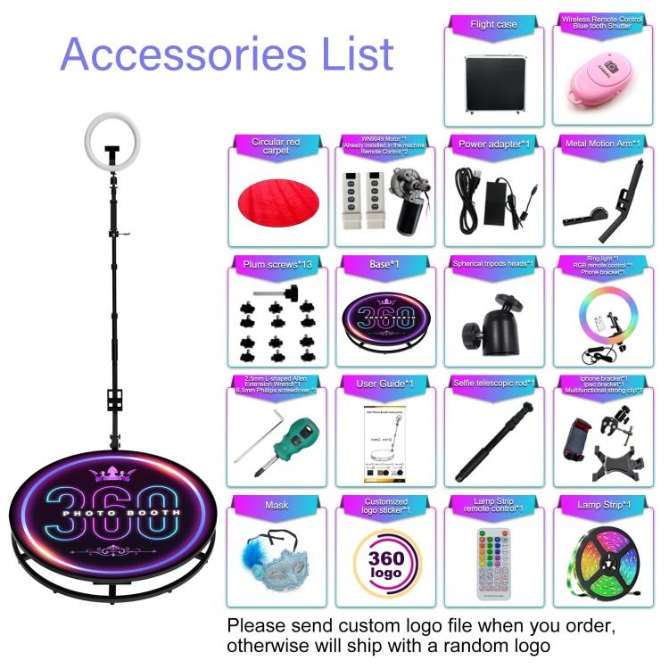 Artibooth 360 Photo Booth Platform – 68–115cm Metal, 350kg Load, Wi-Fi Remote, CE Certified - Image 2