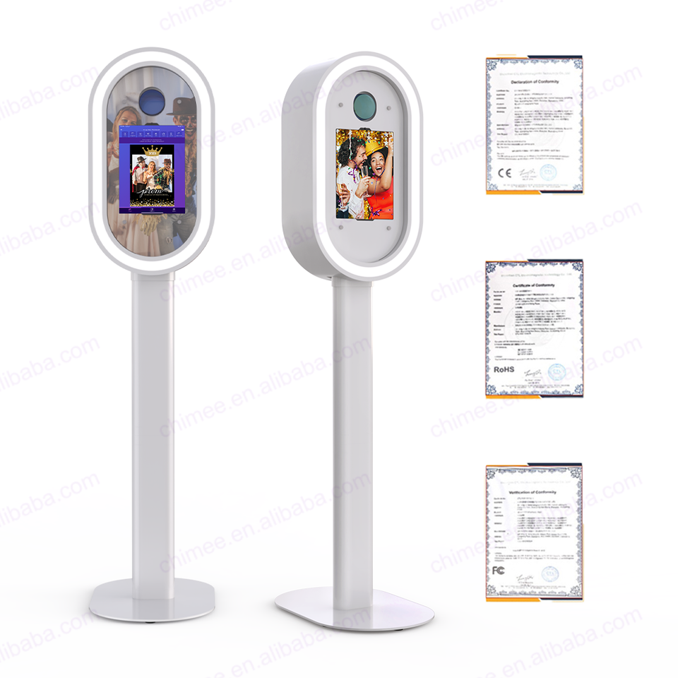 Chimee Oval iPad DSLR Photo Booth Shell – RGB LED, App/Remote Control, Tool-Free Setup, CE Certified - Image 5