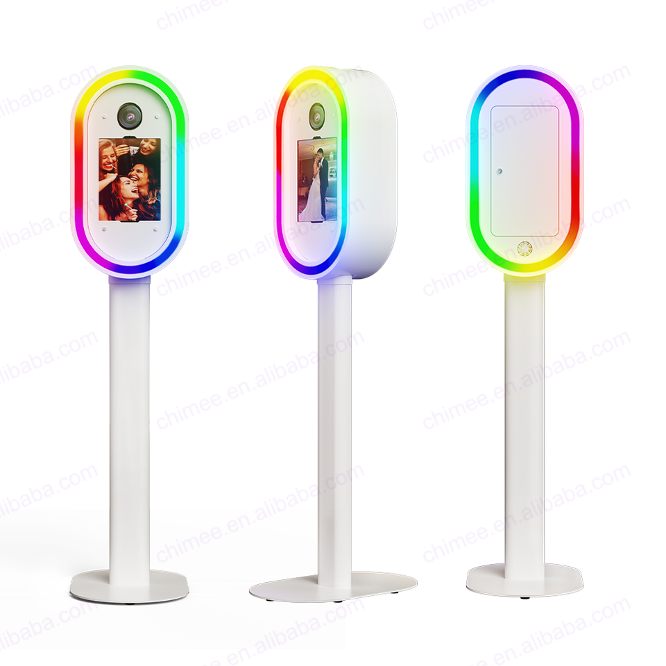 Chimee Oval iPad DSLR Photo Booth Shell – RGB LED, App/Remote Control, Tool-Free Setup, CE Certified - Image 4
