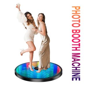 360 Photo Booth Machine – Patent Metal Automatic Spin Platform, 68–115cm, 350–450kg Load