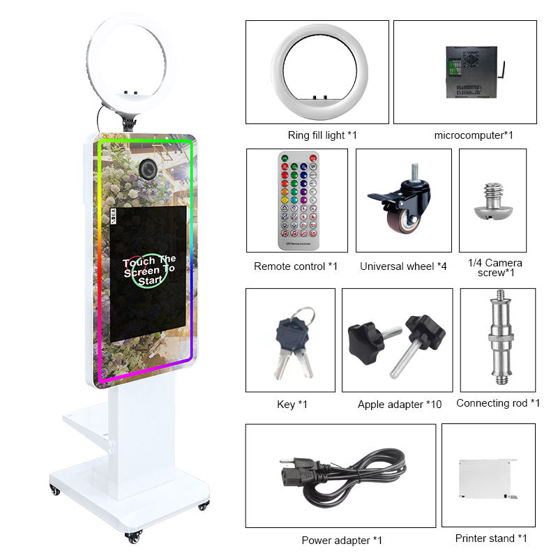 Kingsun 21.5" Touchscreen Mirror Photo Booth – GIF, Video Recording, DSLR Compatible, FREE Shipping - Image 5